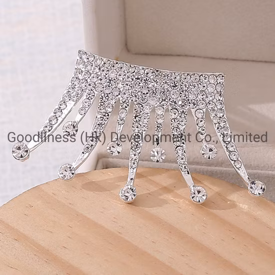 스파클링 라인 석 키즈 아기 생일 파티 장식 티아라 크라운 헤어 빗 패션 헤어 액세서리